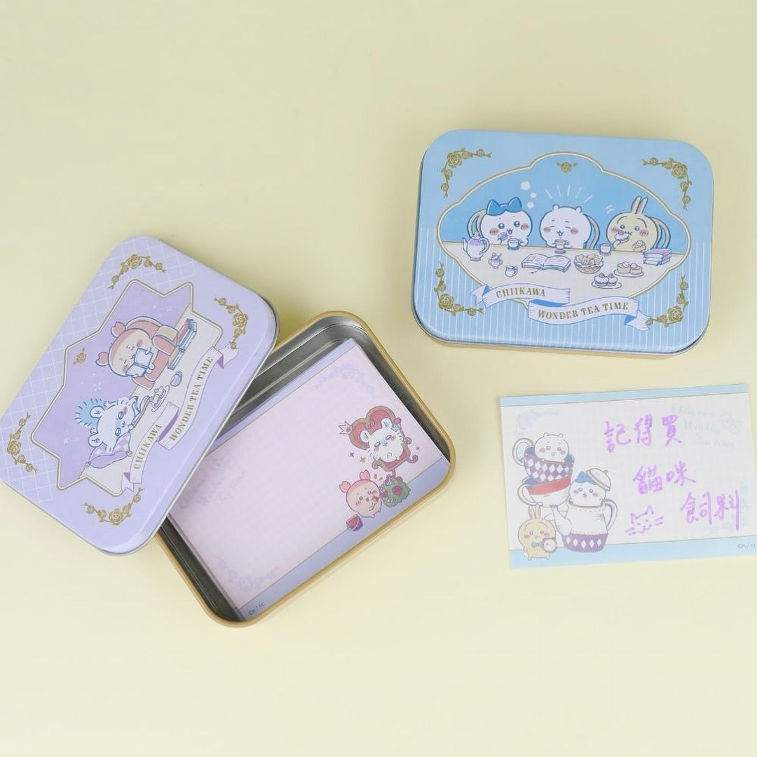 Chiikawa｜Tea Time Canned Memo｜ H80×W110×D26mm approx.