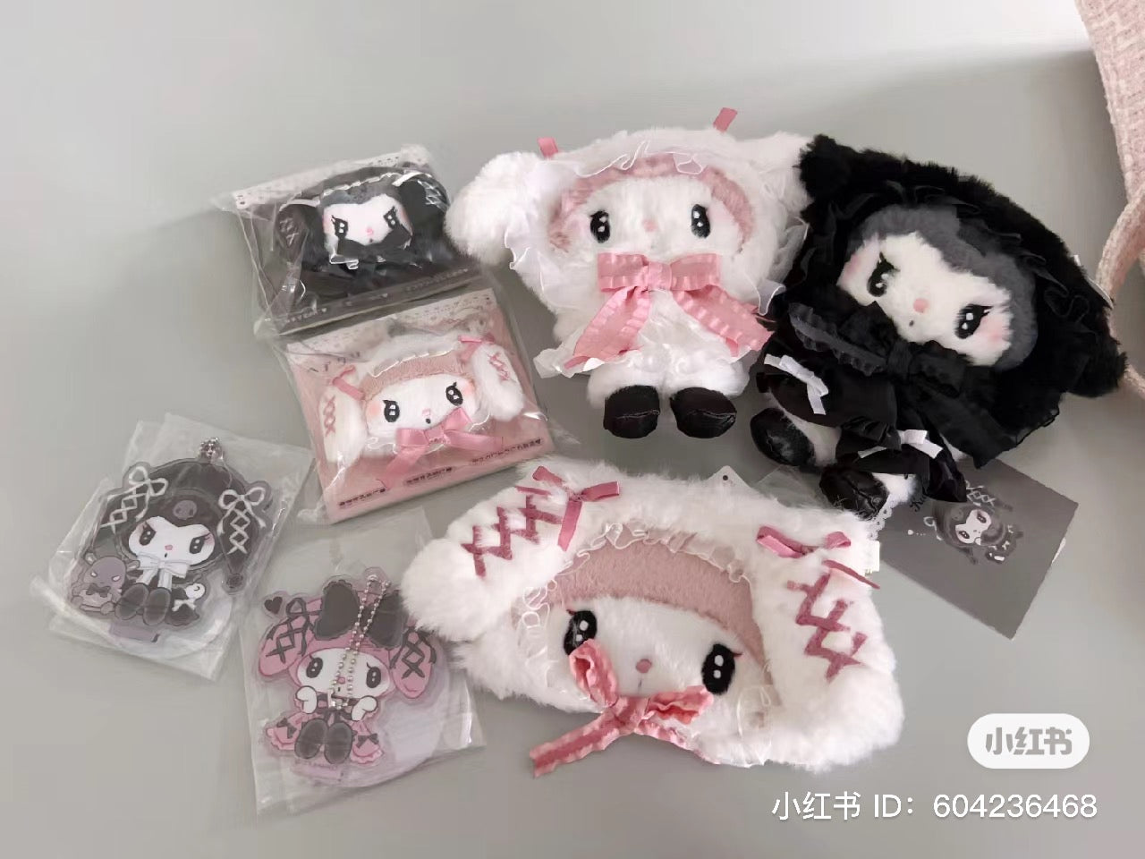 Sanrio｜第三代暗黑地雷限定毛绒卡包｜约16×3×9cm
