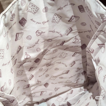 Disney迪士尼｜东迪Duffy达菲刺绣托特包/单肩包/包里有可爱图案