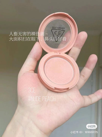 3CE｜Mood Recipe淡淡奶杏色腮红/提气色神器/Nude Peach