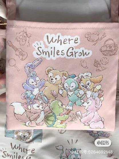 Disney迪士尼｜Where Smiles Grow Shopping Bag东迪夏日剧场系列购物袋/软软糯糯超级轻/还有小隔层