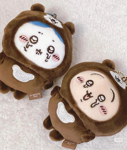 【限购1】Chiikawa 吉伊卡哇｜Nagano Characters Malay bearIs covered Mascot马来熊限定哭唧唧表情毛绒玩偶挂件/包挂｜约H110 x W80 x D50mm