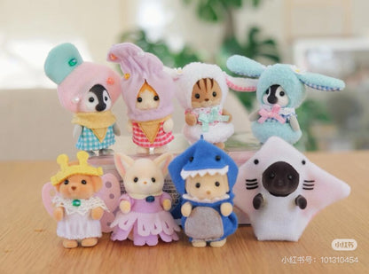 SylvanianFamilies｜ Lop Ear Rabbit Costume Baby Pair Calico Critters