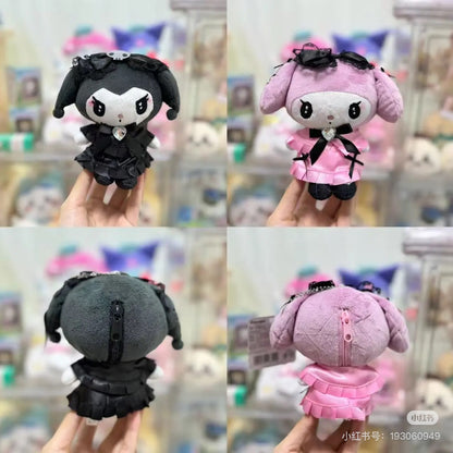 Sanrio｜My Melody &amp; Kuromi Mascot Pouch Keychain｜5.0 x 10.0 x 14.0cm approx.