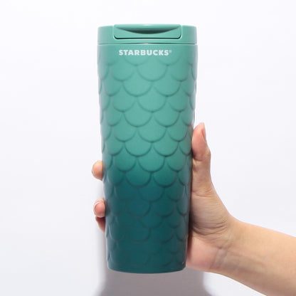 Starbucks日本星巴克｜美人鱼系列鱼鳞渐变不锈钢保温杯｜473ml