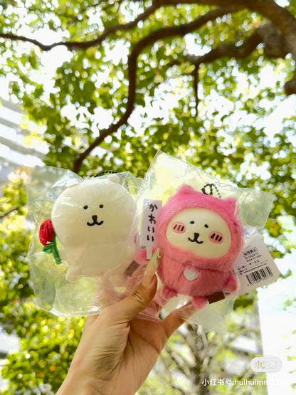 【limit 1】Nagano｜Characters &quot;Cute&quot; Bill Holder Heart-Shaped Nagano Bear Mascot Holder /Plush Keychain｜H115 x W95 x D50mm approx.