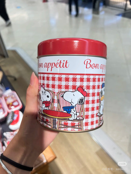 Snoopy史努比｜PEANUTS x Afternoon Tea下午茶联名巴黎铁塔系列铁罐香草饼干+拿铁咖啡小礼盒【25.12】