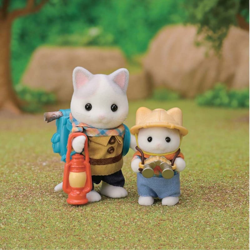 SylvanianFamilies森贝儿家族｜Exciting Exploration Set -Latte Cat Brother &amp; Baby拿铁猫弟弟和宝宝探险队套组5763