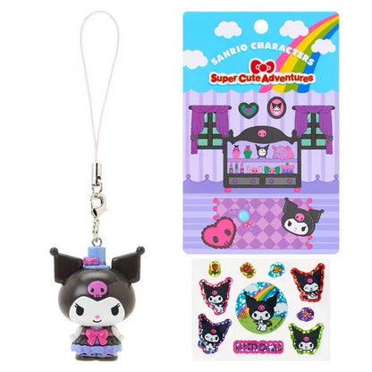 Sanrio｜Supercute Adventures My Dream Smartphone Strap &amp; Sticker Set｜3.3×2.3×4cm approx.
