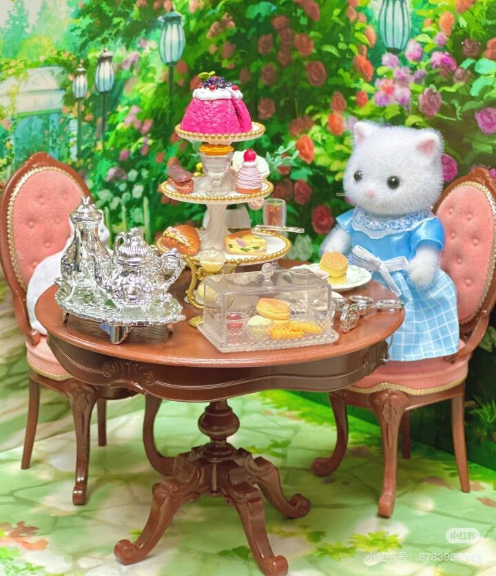 SylvanianFamilies森贝儿家族｜ Persian Cat Mother波斯猫妈妈植绒站宝/玩具/过家家