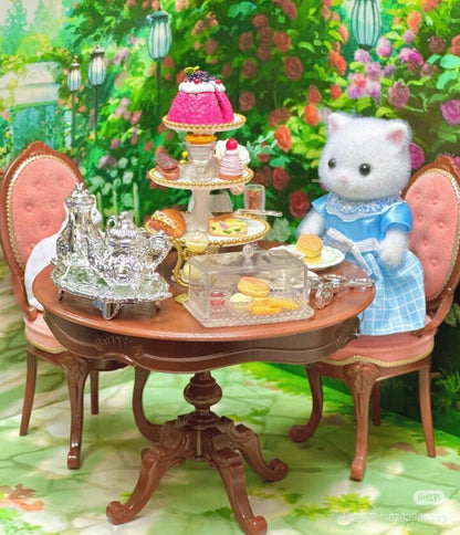 SylvanianFamilies森贝儿家族｜ Persian Cat Mother波斯猫妈妈植绒站宝/玩具/过家家