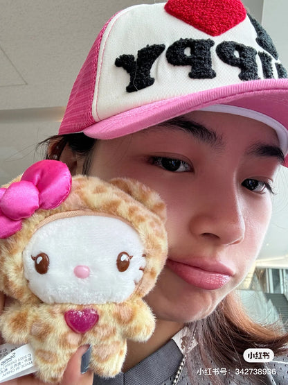 Sanrio三丽鸥｜ Original Mascot Keychain / Leopard Bear豹纹熊系列毛绒挂件/包挂｜约8×5×14cm