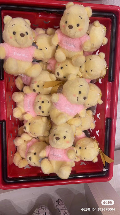 Disney｜东京新宿限定金标维尼/腮红噗噗挂件/微醺胖噗/圆溜溜眼睛/圆圆胖脸蛋