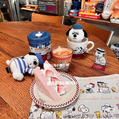 Snoopy史努比｜PEANUTS x Afternoon Tea下午茶联名巴黎铁塔系列奧拉夫Olaf趴趴睡觉毛绒玩偶钥匙扣挂件/包挂