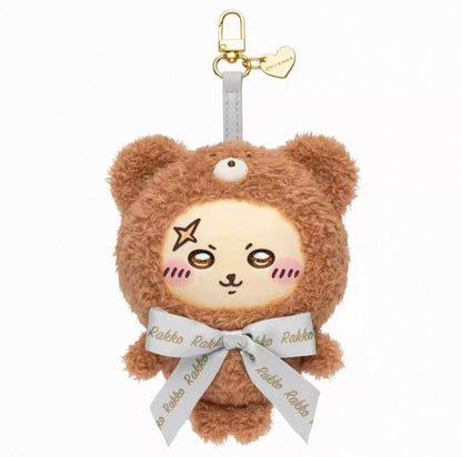 【not blind box style】chiikawa｜Kiramekko Teddy Bear Mascot Holder /Plush Keychain｜H140×W115×D75mm approx