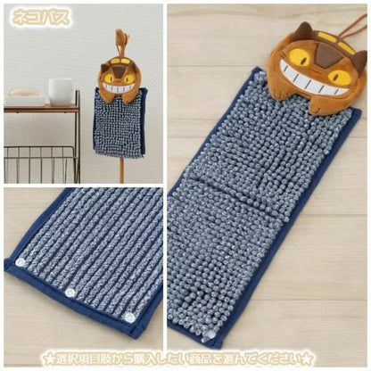 My neighbor totoro｜Fluffy Hand Towel吉卜力宫崎骏卡通角色可悬挂吸水速干超细纤维刺绣擦手巾｜约W16 x H34 x D4 cm