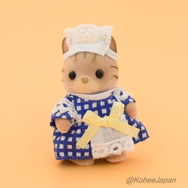 SylvanianFamilies｜FOREST KITCHEN BABY STRIPED CAT WAITRESS
