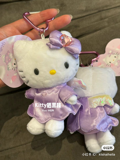 HelloKitty｜Sanrio Angel Mascot Holder /Plush Keychain｜107×80×75mm approx.