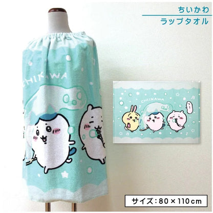 Chiikawa 吉伊卡哇｜抗菌防紫外线加工带扣吸水巾/户内户外都可用｜約800??1100mm