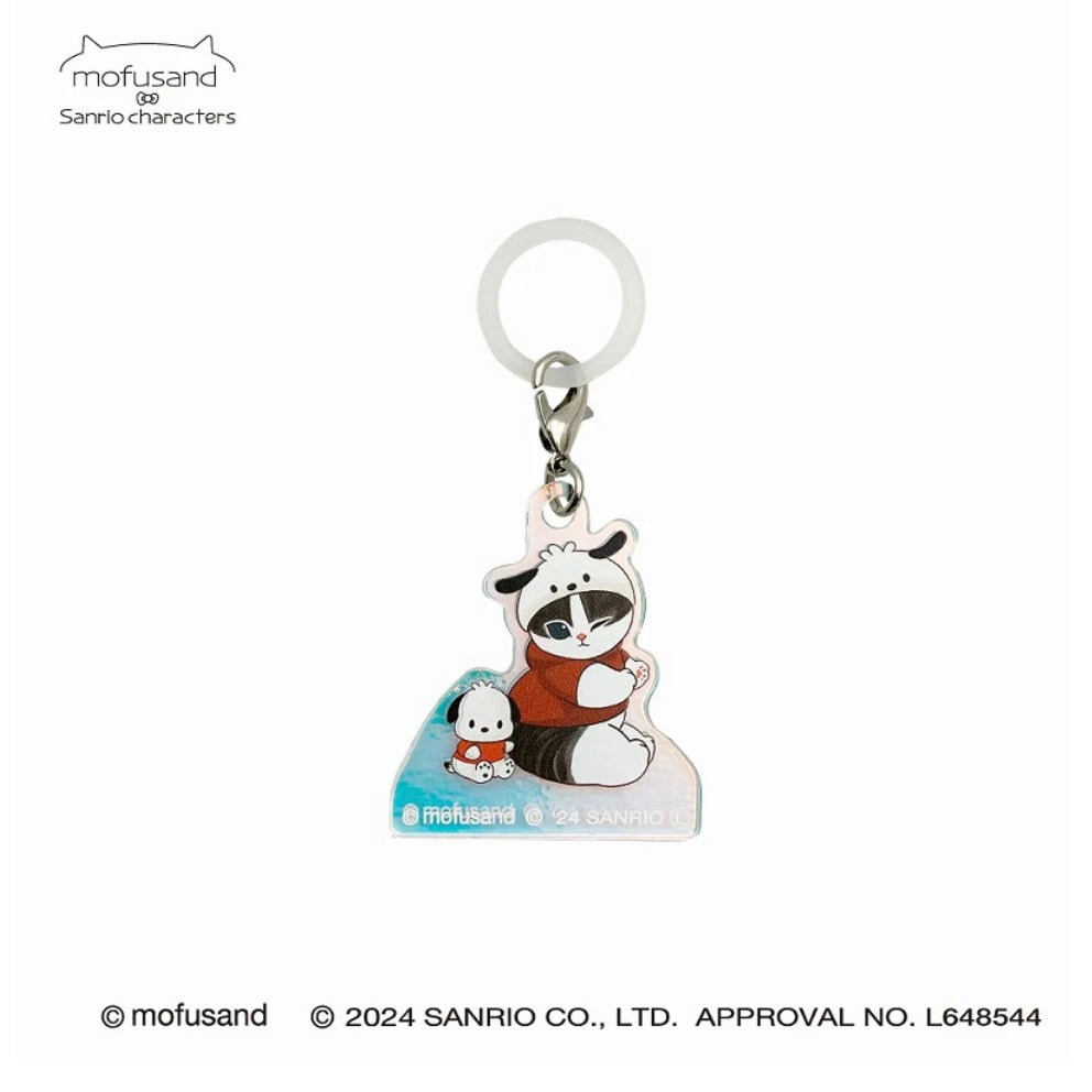 Mofusand｜Sanrio Characters Hologram Mushi Charm｜H43×W36×D3mm approx.