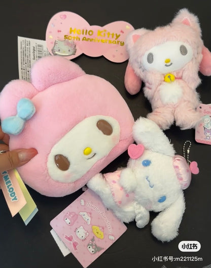 Sanrio｜Character Award 2024 Face-shaped Pouch with Window｜18×7×12.5cm approx.