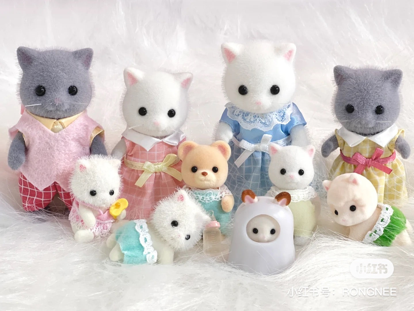 SylvanianFamilies森贝儿家族｜Persian Cat Family波斯猫家族系列套组/玩具/过家家5455