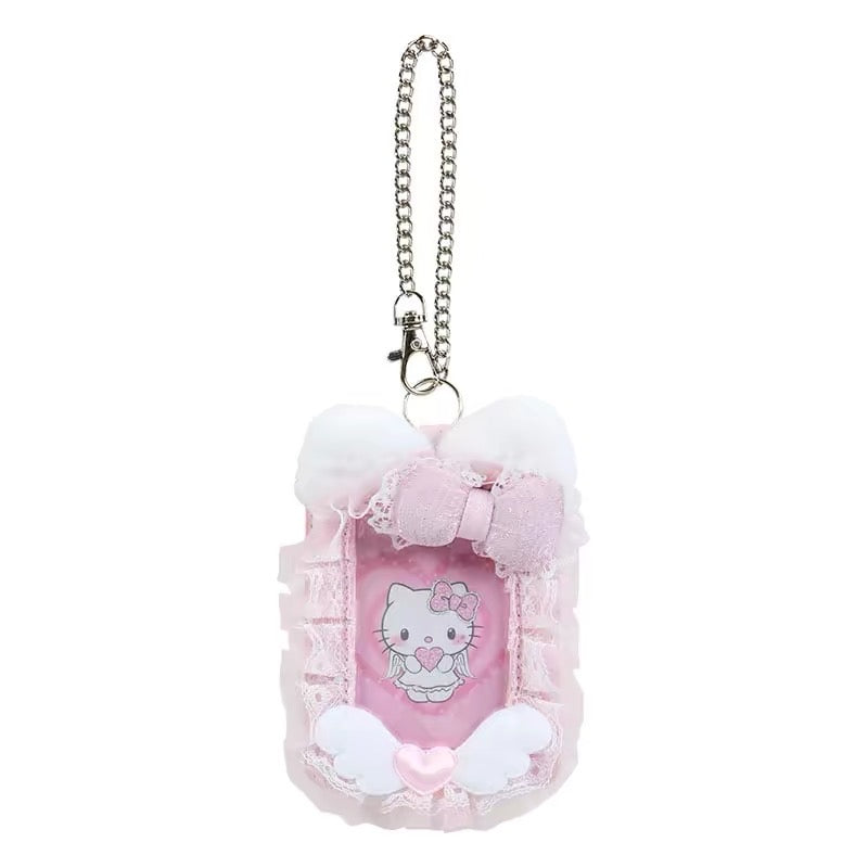 Hello kitty凯蒂猫｜Sanrio Hello Kitty Card Case/ Angel and Little Devil天使恶魔应援卡包/背面也有可爱图案 ｜约13.5 x 11.1 x 2.8cm