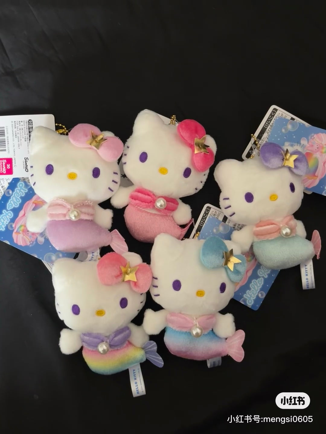 HelloKitty｜Sanrio 50th Anniversary Collection Mermaid Mascot Holder /Plush Keychain｜H10.5 x W8.5 x D4.5cm approx.