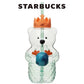 Starbucks日本星巴克｜美人鱼系列星巴克熊大容量耐热玻璃吸管杯｜591ml