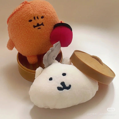 Nagano嘲讽熊｜Market Petit Mini Mascot电锯薯饼可乐饼/电锯熊挂件｜约H100×W110×D60mm
