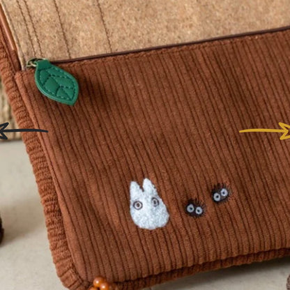 My neighbor totoro｜宫崎骏刺绣龙猫树根文件收纳包/笔记本电脑/ipad平板包｜约28.5 x 21 x 1.5 cm