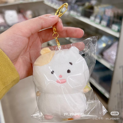 Sanx｜Little Moments of Joy Mainichi Hamuchima Mascot Holder /Plush Keychain｜
85×70×55mm approx