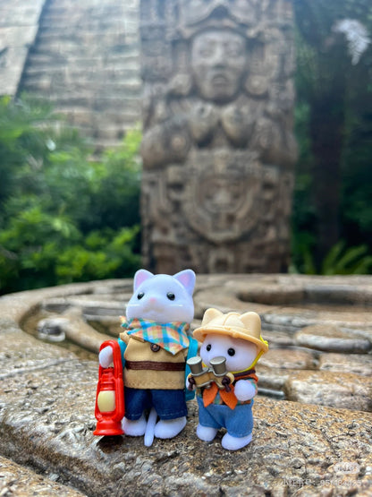SylvanianFamilies森贝儿家族｜Exciting Exploration Set -Latte Cat Brother &amp; Baby拿铁猫弟弟和宝宝探险队套组5763