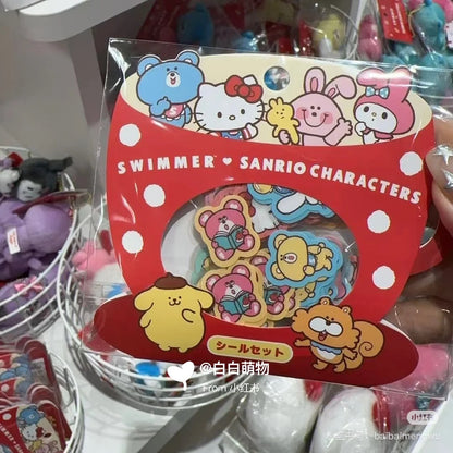 Sanrio｜Swimmer Sticker Set  (2nd Edition)｜80 sheets