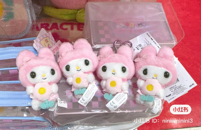 Sanrio｜郁金香系列角色花花爱心扣挂件｜约9×4×10.5cm