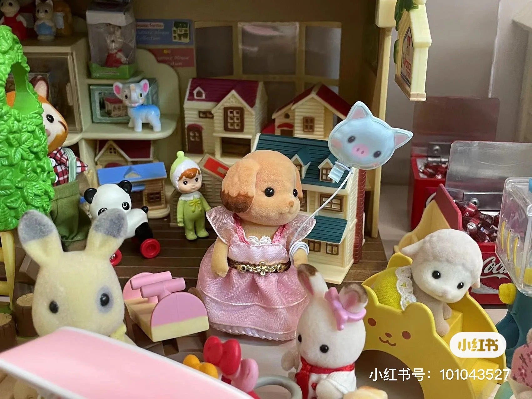 SylvanianFamilies森贝儿家族｜Town Toy Poodle 小镇贵宾犬姐姐包包帽子站宝/套组/玩具/过家家
