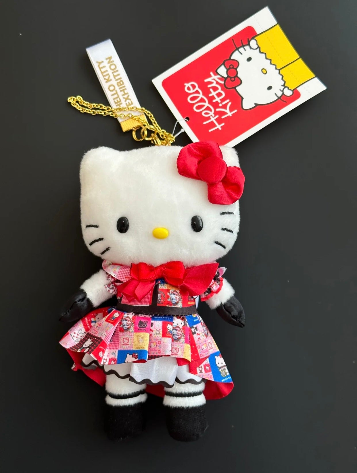 【limit 1】Sanrio｜Hello Kitty 50th Anniversary Limited Edition Long leg Suit Mascot Holder /Plush Keychain