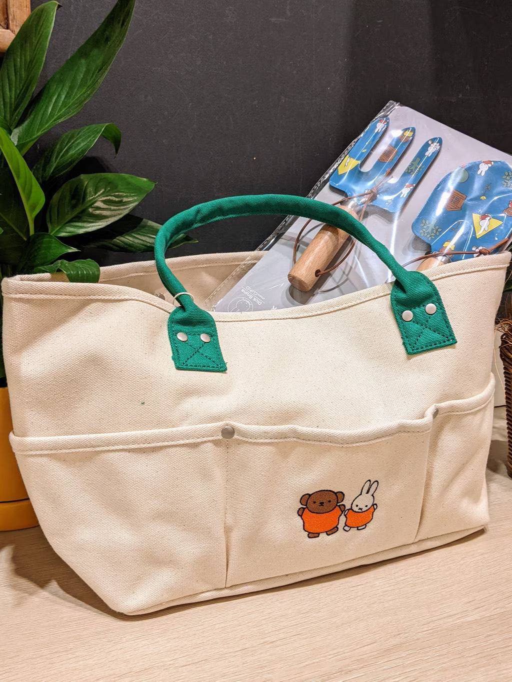 Miffy米菲｜多用工具收纳式刺绣托特包｜约H26*W13*D17cm