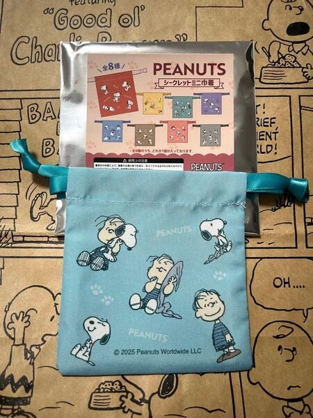 Snoopy｜PEANUTS Mini Drawstring Bag mystery bag/blind box/All 8 types｜1pcs