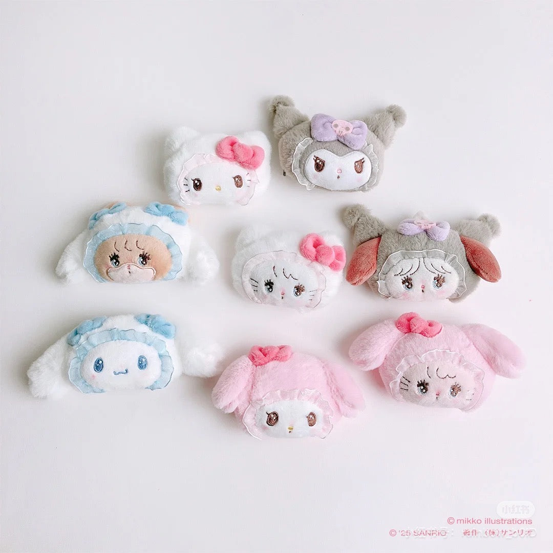 Sanrio｜Mikko Illustrations Characters Hair Clip Set｜10cm W x 3cm D x 5.5cm H. approx.