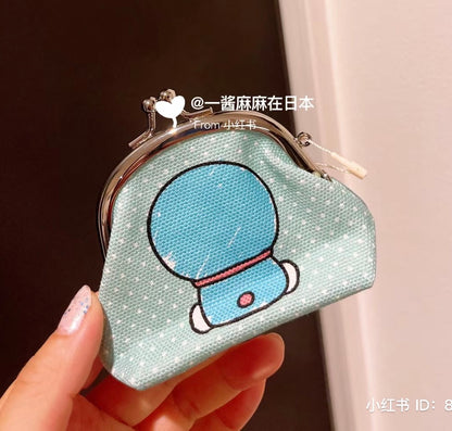 Doraemon哆啦A梦｜aya合作限定波点零钱包/口金包