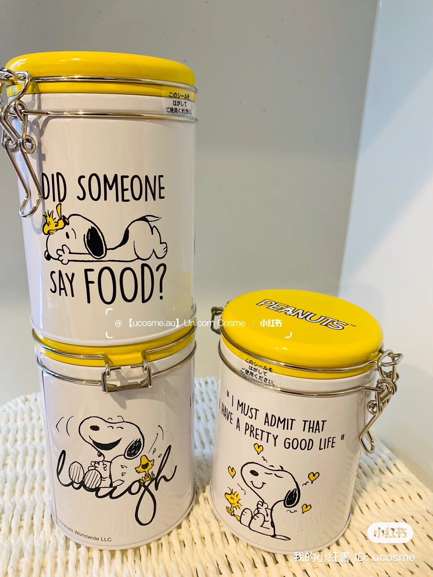 Snoopy｜可爱密封铁罐烧果子 /饼干｜8枚入【24.02】