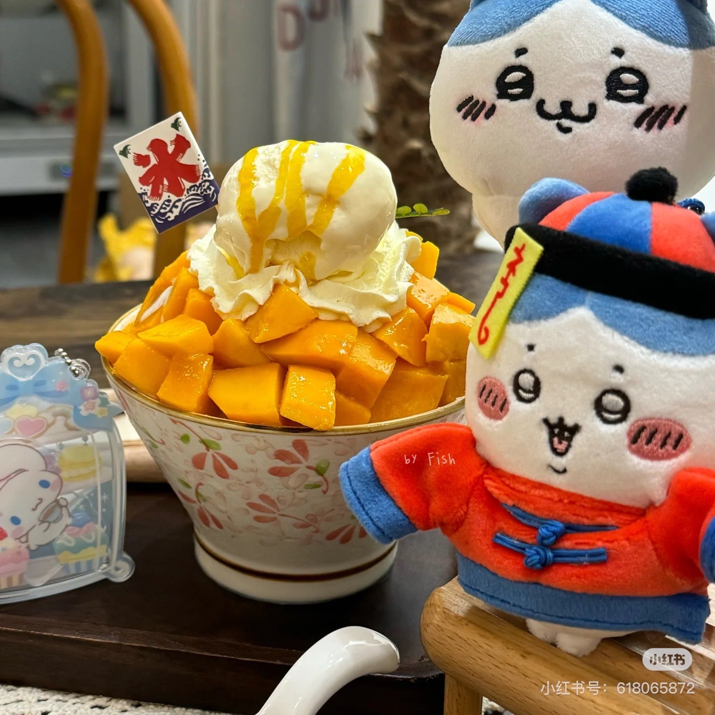 Chiikawa 吉伊卡哇｜僵尸小八毛绒挂件/包挂｜约H130×W105×D60mm