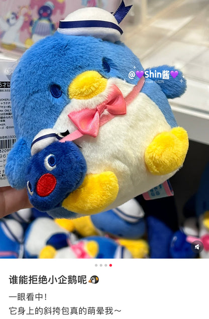 Sanrio｜Tuxedosam x Pingu 45th Anniversary Mascot Holder /Plush Keychain｜10.0 x 12.0 x 11.0cm approx.