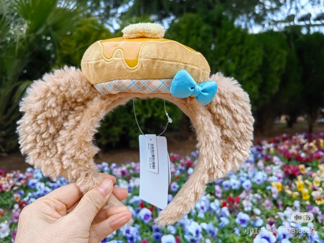 Disney迪士尼｜东迪梦幻奇妙厨房系列Duffy达菲黄油面包毛绒发箍