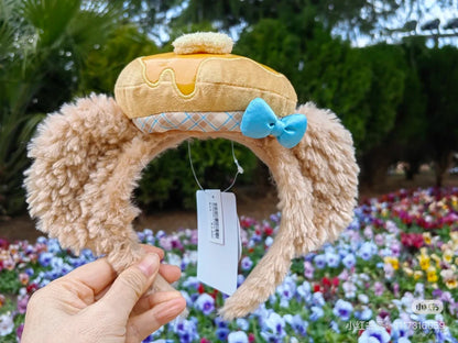 Disney迪士尼｜东迪梦幻奇妙厨房系列Duffy达菲黄油面包毛绒发箍