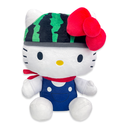 Hello kitty凯蒂猫｜限定机车西瓜kitty玩偶/公仔｜約Ｈ230×Ｗ162×D140ｍｍ