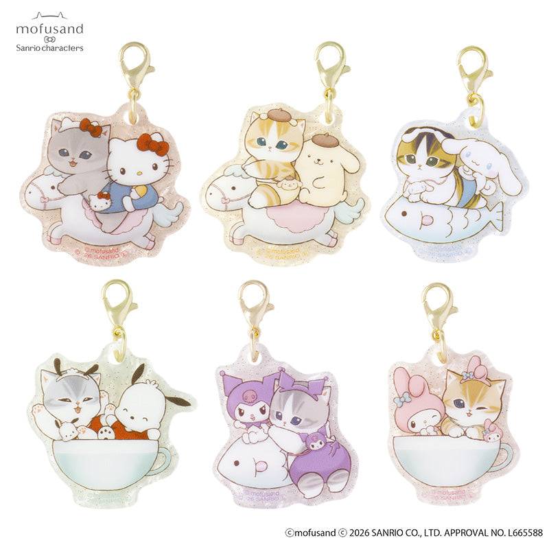 Mofusand｜Sanrio Characters Trading Marble Acrylic Charm mystery bag/blind box/All 6 types｜1pc
