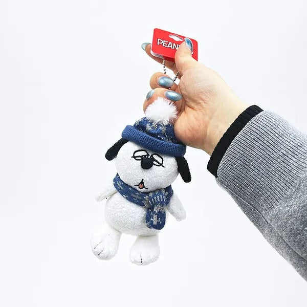 Snoopy｜Peanuts scarf Mascot Holder /Plush Keychain｜13cm x 8cm x 7cm approx.