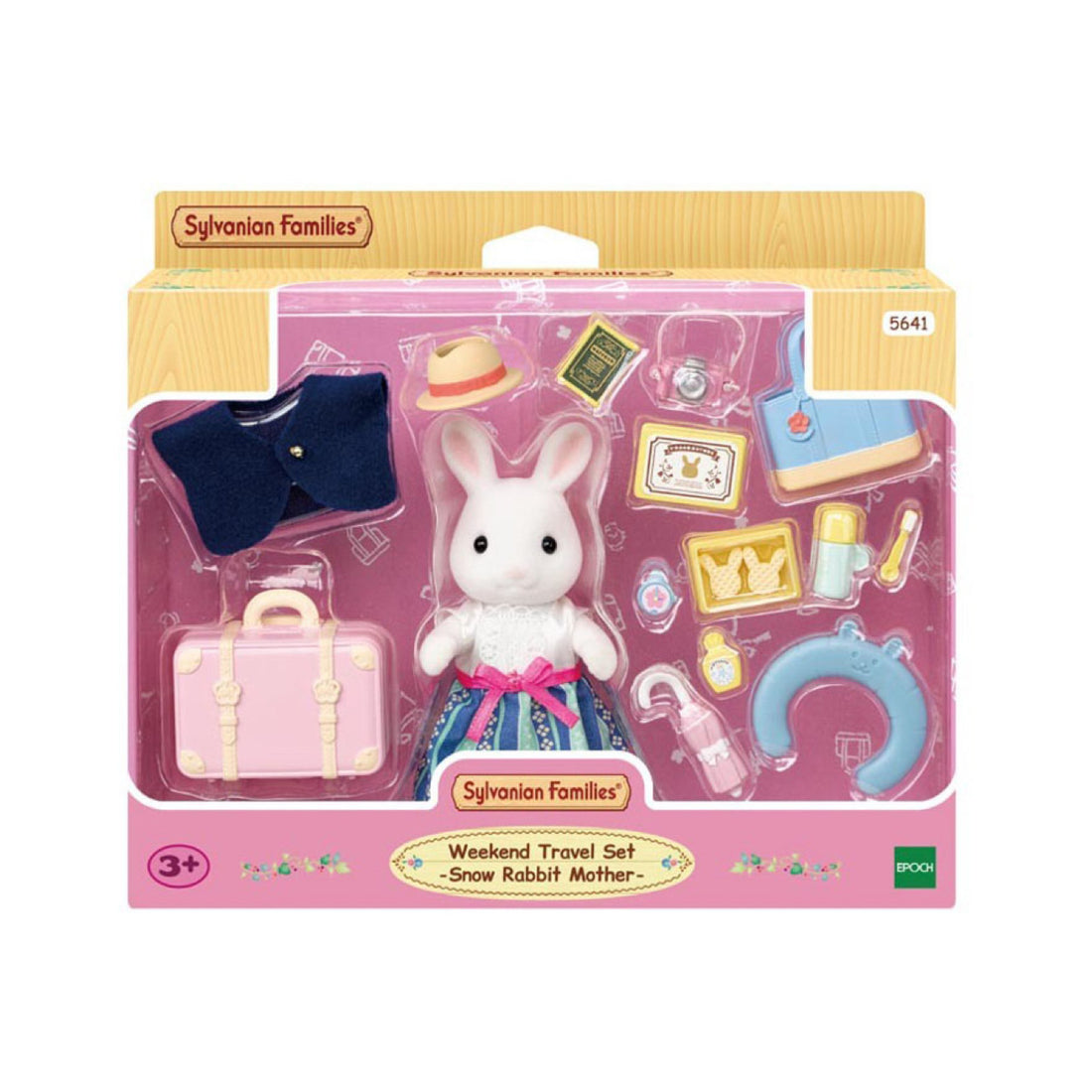 SylvanianFamilies森贝儿家族｜Weekend Travel Set Snow Rabbit Mother 雪兔妈妈周末旅行套组/玩具/过家家5641